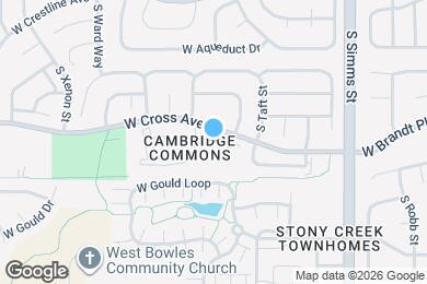 Map image of the property - 12043 W Cross Dr