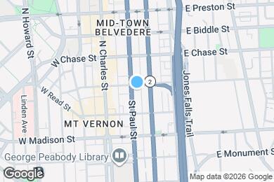 Map image of the property - 933 St Paul St