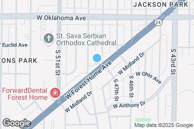 Map image of the property - 4820 W Forest Home Ave