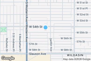 Map image of the property - 1625 1/2 W 55th St