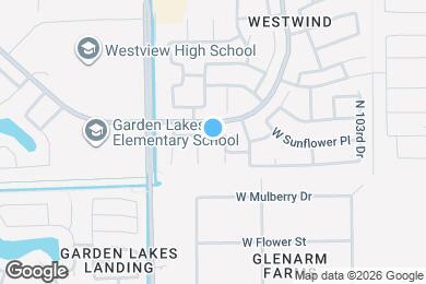 Map image of the property - 10617 W Poinsettia Dr