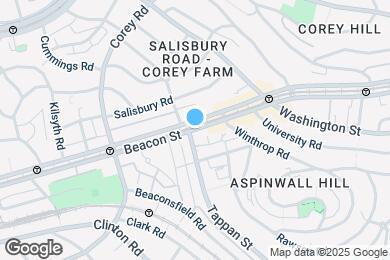 Map image of the property - 1695 Beacon St