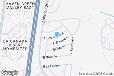 Map image of the property - 150 E Los Mangos