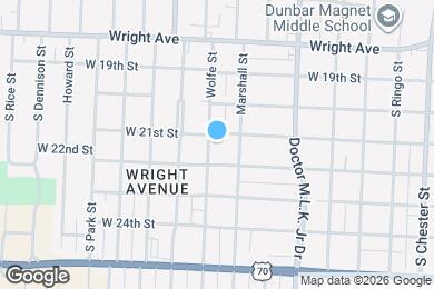 Map image of the property - 2103 Wolfe St