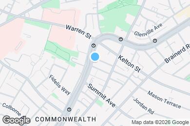 Map image of the property - 1468 Commonwealth Ave