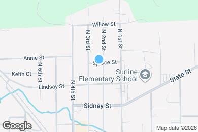 Map image of the property - 337 N 2nd St
