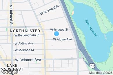 Map image of the property - 516 W Aldine Ave