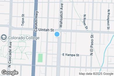 Map image of the property - 1112 N Wahsatch Ave