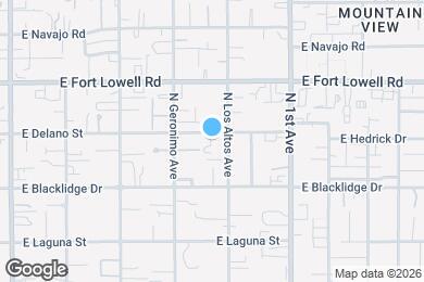 Map image of the property - 460 E Delano St