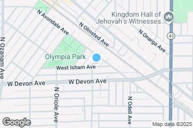 Map image of the property - 6445 N Oketo Ave