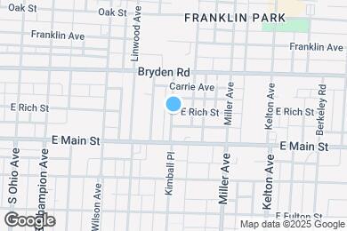 Map image of the property - 1353 E Rich St