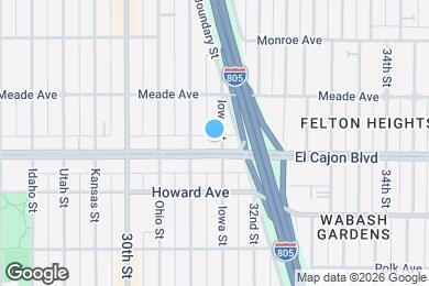 Map image of the property - 3140 El Cajon Blvd