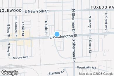 Map image of the property - 3609 E Washington St