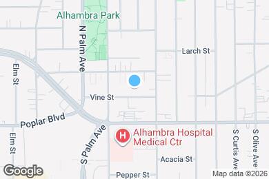 Map image of the property - 1801 Vine St