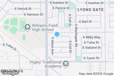 Map image of the property - 3267 E Milky Way