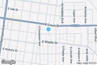 Map image of the property - 1095 E Merchant St