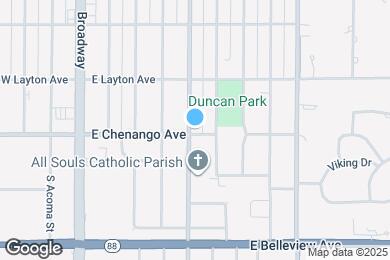 Map image of the property - 4898 S Logan St