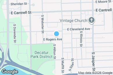 Map image of the property - 830 E Rogers Ave