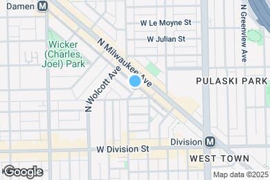Map image of the property - 1318 N Wood St