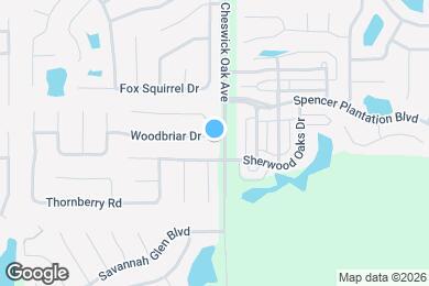 Map image of the property - 3701 Woodbriar Dr