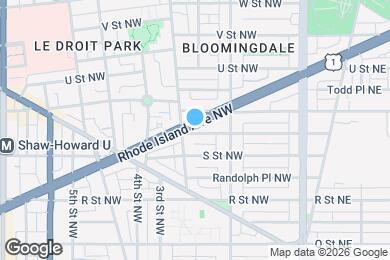 Map image of the property - 150 Rhode Island Ave NW