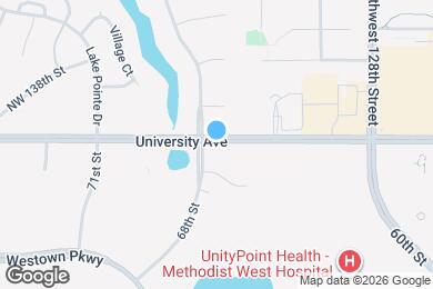 Map image of the property - 9523 University Ave