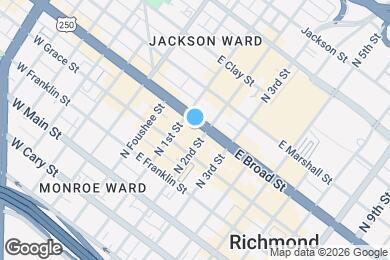 Map image of the property - Atrium on Broad Apartments