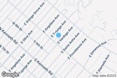 Map image of the property - 1015 E Verdugo Ave