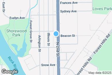 Map image of the property - 4928 N 2nd St