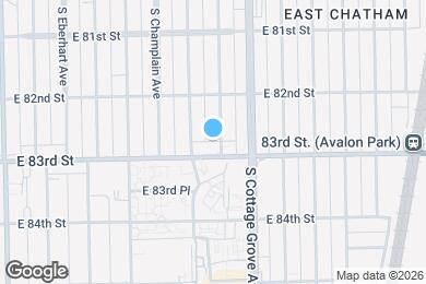 Map image of the property - 8240 S Evans Ave