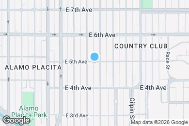 Map image of the property - 1420 E 5th Ave