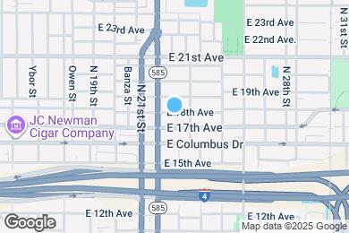 Map image of the property - 2213 E 18th Ave