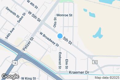 Map image of the property - 1719 W 5th St