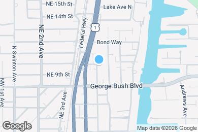 Map image of the property - 1010 NE 8th Ave