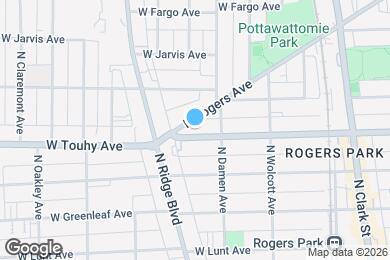 Map image of the property - 2036 W Touhy Ave