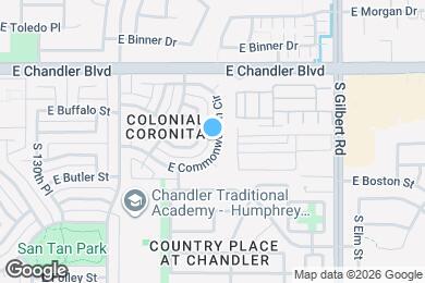 Map image of the property - 2576 E Commonwealth Cir