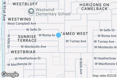 Map image of the property - 8712 W Turney Ave