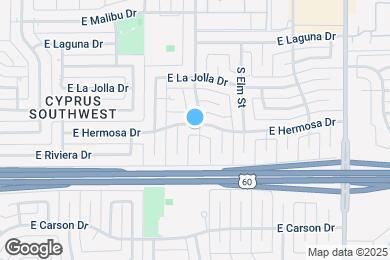 Map image of the property - 1335 E Hermosa Dr