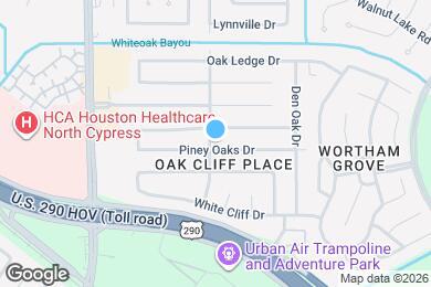 Map image of the property - 13430 Piney Oaks Dr