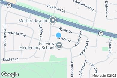 Map image of the property - 345 Apache Ln