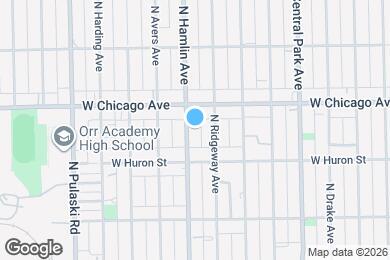 Map image of the property - 735 N Hamlin Ave