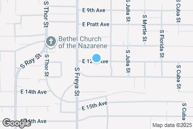 Map image of the property - 3704 E 12th Ave