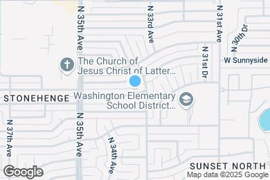 Map image of the property - 3314 W Sierra St