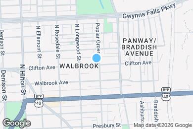 Map image of the property - 2906 Clifton Ave