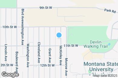 Map image of the property - 1052 McKinley Ave