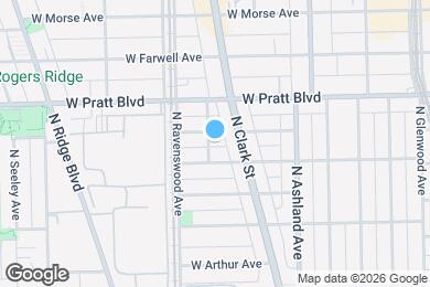 Map image of the property - 6721 N Hermitage Ave
