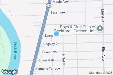 Map image of the property - 713 Evans Ave