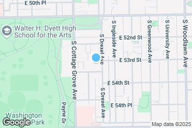 Map image of the property - 5240 S Drexel Ave