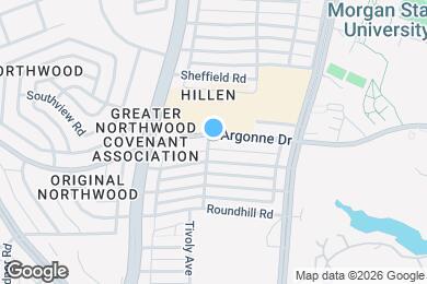 Map image of the property - 1603 Argonne Dr