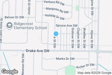 Map image of the property - 3607 Grote St SW